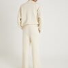 Cream Wide Leg Joggers