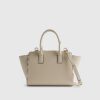 Cream Winged Panelled Tote Bag