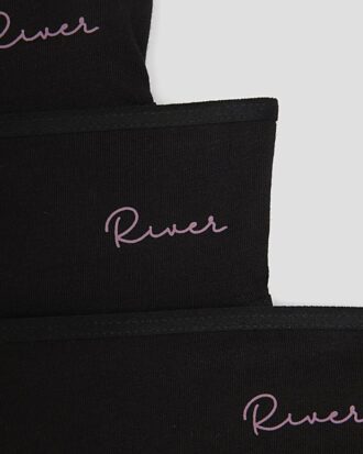 Girls Black Pack Of 7 Briefs