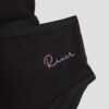 Girls Black Pack Of 7 Briefs