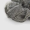 Girls Black Rhinestone Scrunchie