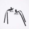 Girls Black Ribbon Bow Hair Clip