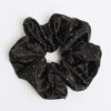 Girls Black Sparkle Scrunchie