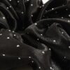 Girls Black Sparkle Scrunchie