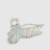 Girls Blue Bow Claw Hair Clip