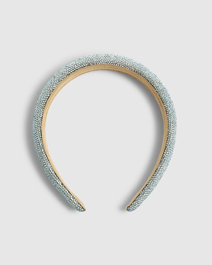 Girls Blue Crystal Headband