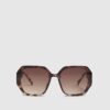 Girls Brown Ombre Oversized Sunglasses