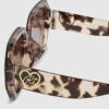 Girls Brown Ombre Oversized Sunglasses