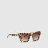 Girls Brown Tortoise Cat Eye Sunglasses