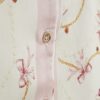 Girls Cream Bow Chain Satin Pyjamas Set