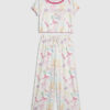 Girls Cream Bow Pyjamas Set Girls Cream Bow Pyjamas Set