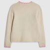 Girls Cream Horse Jumper