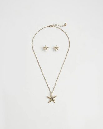 Girls Gold Starfish Necklace