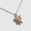 Girls Gold Turtle Necklace Pack Of 2