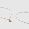 Girls Gold Turtle Necklace Pack Of 2