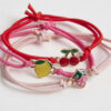 Girls Multi Colour Fruit Pack Of 3 Bracelets