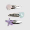 Girls Multi Colour Mermaid Hair Clip Pack