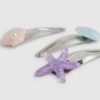 Girls Multi Colour Mermaid Hair Clip Pack
