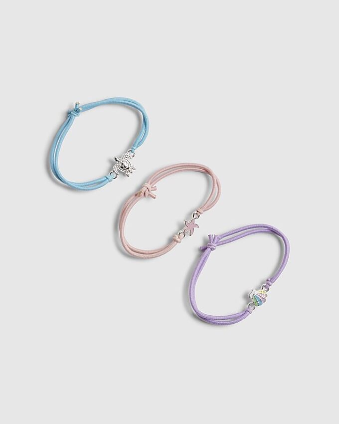 Girls Multi Colour Sealife Bracelet Pack Of 3