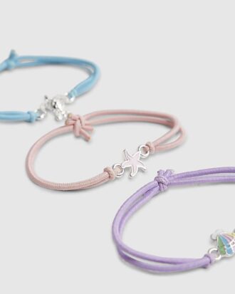 Girls Multi Colour Sealife Bracelet Pack Of 3
