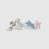 Girls Multi Colour Sealife Stud Earrings Set
