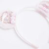 Girls Pink Bear Shaker Ears Headband