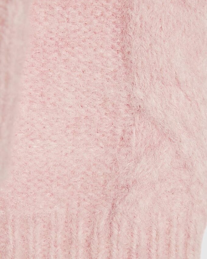 Girls Pink Bow Flower Cardigan