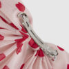 Girls Pink Heart Print Hair Bow