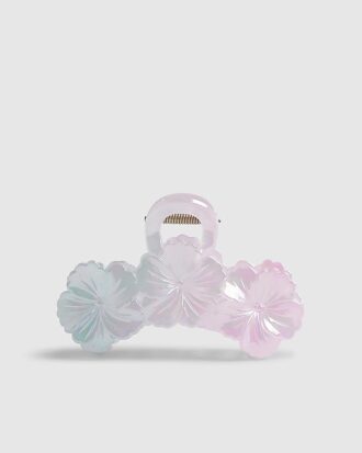Girls Pink Ombre Flower Hair Clip