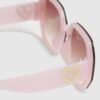 Girls Pink Ombre Oversized Sunglasses