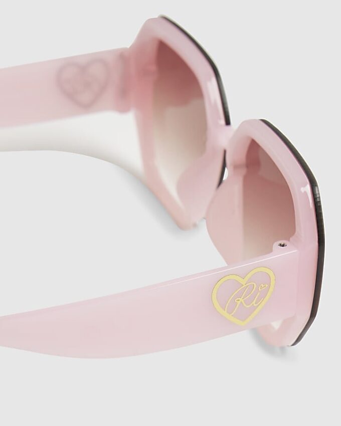 Girls Pink Ombre Oversized Sunglasses