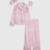 Girls Pink RI Script Monogram Pyjamas Set