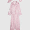 Girls Pink RI Script Monogram Pyjamas Set
