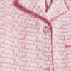 Girls Pink RI Script Monogram Pyjamas Set