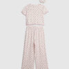 Girls Pink Rosebud Monogram Pyjamas Set