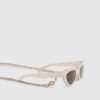 Girls Pink Scalloped Cat Eye Sunglasses