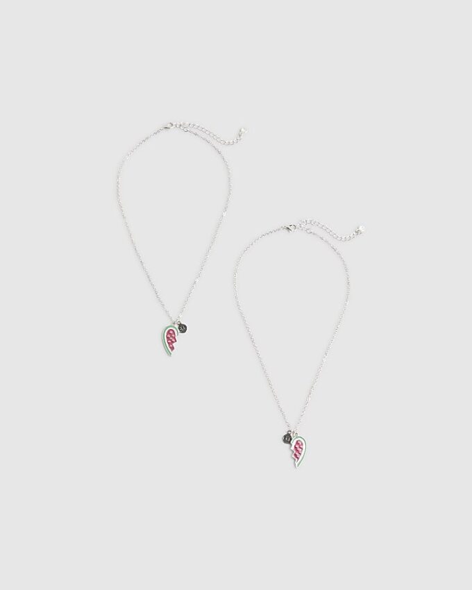 Girls Pink Watermelon Necklace