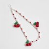 Girls Red Cherry Phone Charm