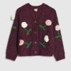 Girls Red Tulip Cardigan