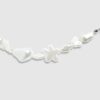 Girls White Pearl And Bow Necklace