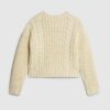 Girls Yellow Knitted Flower Jumper With Bag