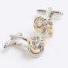 Gold and silver Mixed Metal Knot Cufflinks