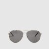 Gold Aviator Sunglasses