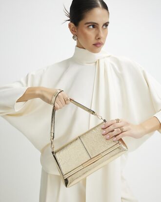Gold Bar Front Clutch Bag