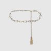 Gold Chain Tassel Belt