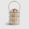 Gold Diamante Cage Basket Bag