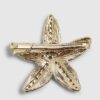 Gold Diamond Simulant Starfish Hair Clip