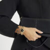 Gold Flower Face Watch Bracelets Set