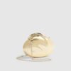 Gold Hard Shell Clutch Bag