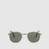 Gold Hexagon Sunglasses